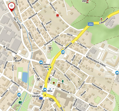 mapa haida novy bor